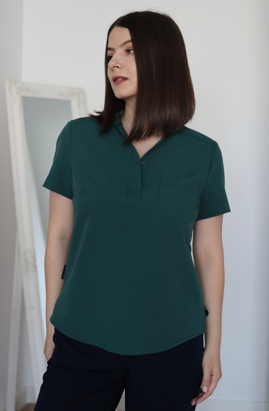 Bluza medicala elastica