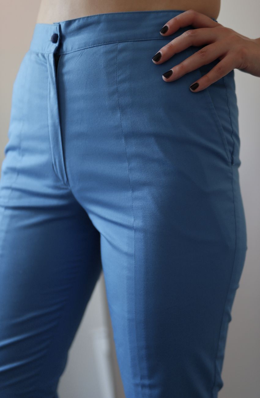 Pantaloni medicali bleu